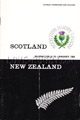 Scotland v New Zealand 1964 rugby  Programme